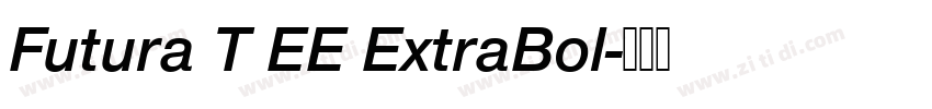 Futura T EE ExtraBol字体转换